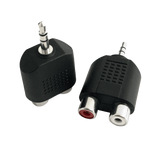 Y-Adapter mit 3,5-mm-Klinkenstecker und zwei Cinchbuchsen