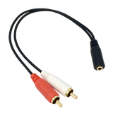 Audioadapter 3,5mm Klinke - 2 x Cinchbuchse-Ersatzteile-Sennheiser-heargood.de