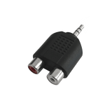 Y-Adapter – Seitenansicht der beiden Cinchbuchsen