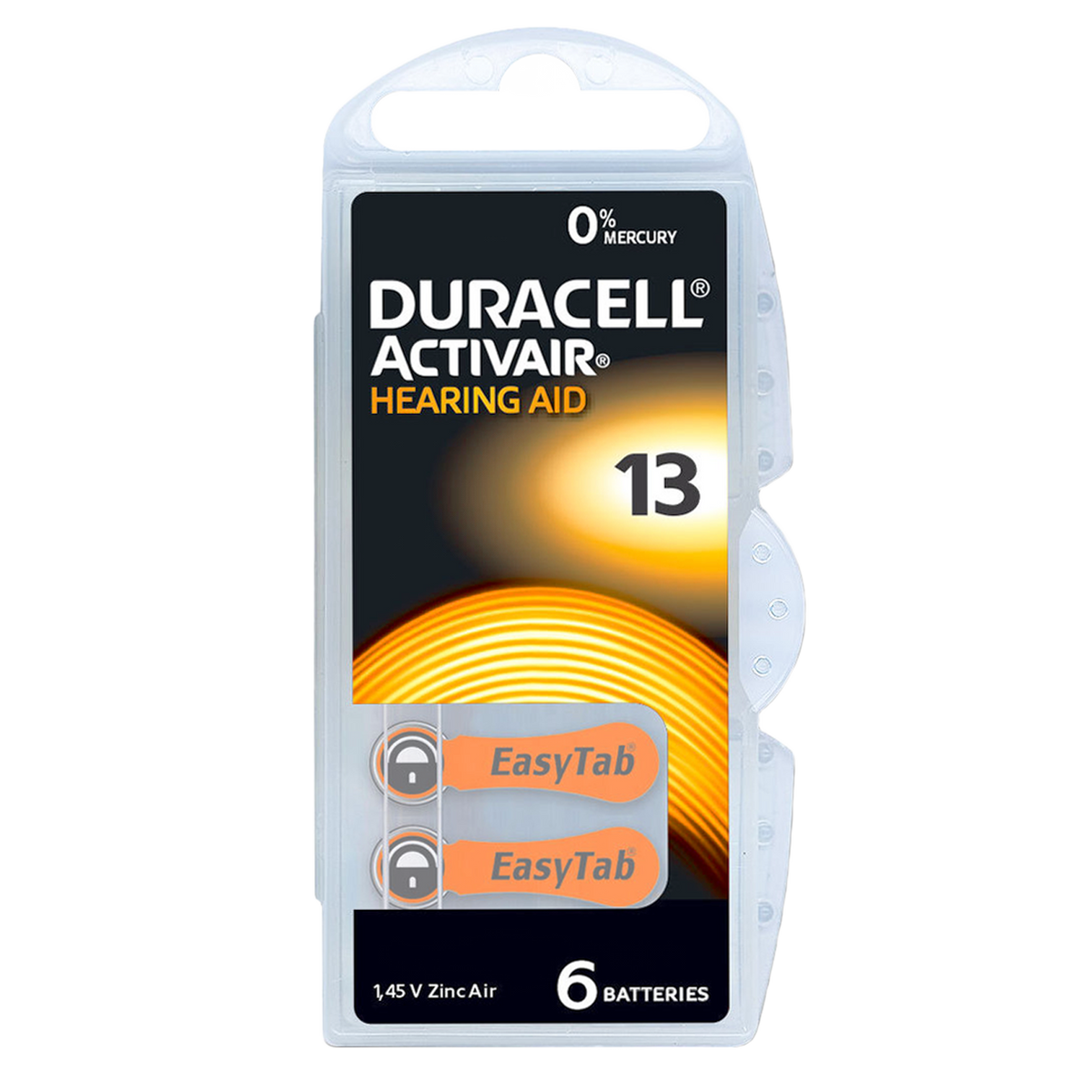 Hörgerätebatterie Duracell ActivAir 13 - Sparpack