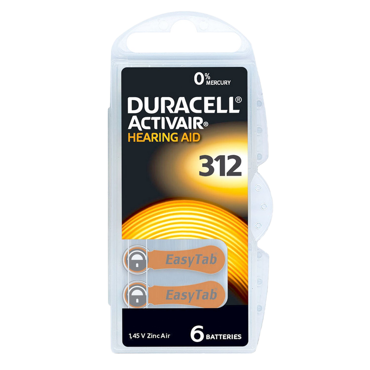 Hörgerätebatterie Duracell ActivAir 312