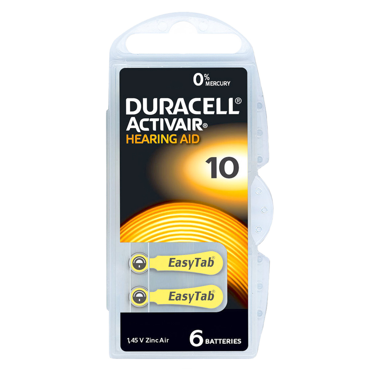 Hörgerätebatterie Duracell ActivAir 10 - Sparpack