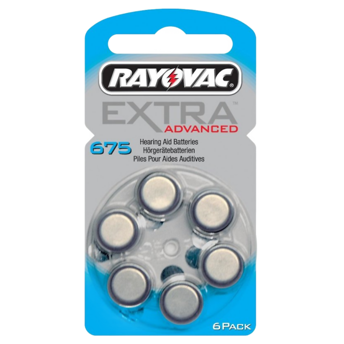 Hörgerätebatterie Rayovac Extra Advanced 675 - Sparpack