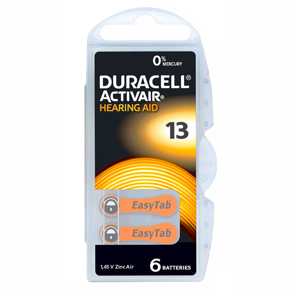 Hörgerätebatterie Duracell 13 - quecksilberfrei-Hörgerätebatterie-Duracell-heargood.de