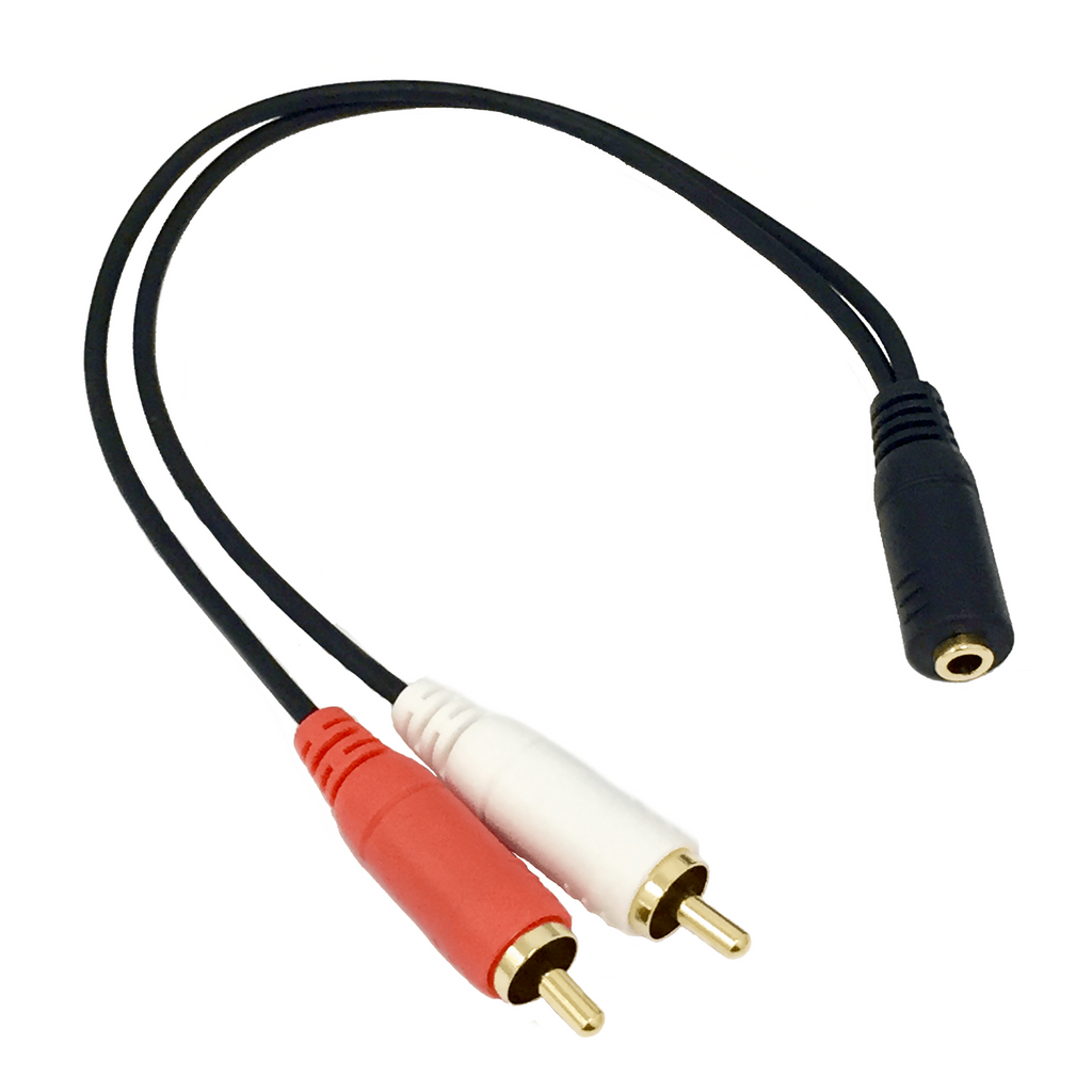 Audioadapter 3,5mm Klinke - 2 x Cinchbuchse-Ersatzteile-Sennheiser-heargood.de